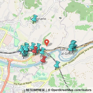 Mappa Via di Montalbano, 50135 Firenze FI, Italia (1.0405)