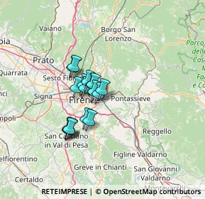 Mappa Via di Montalbano, 50135 Firenze FI, Italia (9.35176)