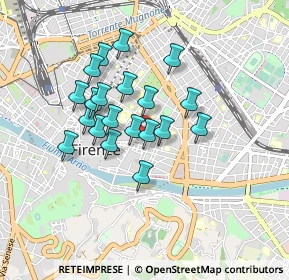 Mappa Via dei Martiri del Popolo, 50121 Firenze FI, Italia (0.717)