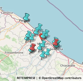 Mappa Via dell'industria, 61039 San Costanzo PU, Italia (10.7705)