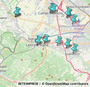 Mappa Via Madonna di Stagno, 50055 Lastra a Signa FI, Italia (4.59813)