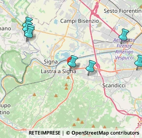 Mappa Via Madonna di Stagno, 50055 Lastra a Signa FI, Italia (6.44462)