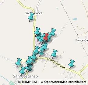 Mappa Via Collemare, 61039 San Costanzo PU, Italia (0.425)