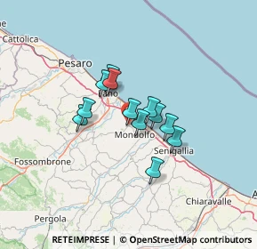 Mappa Via Collemare, 61039 San Costanzo PU, Italia (8.85667)