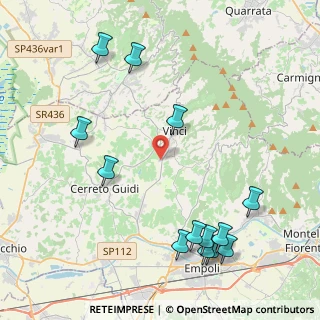 Mappa Via Ponte di Bagnolo, 50059 Vinci FI, Italia (5.31692)