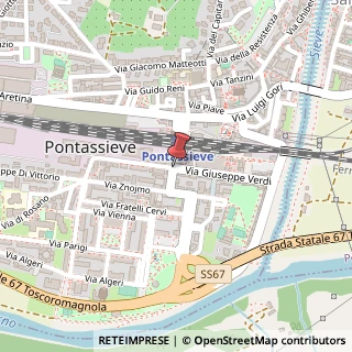 Mappa Via verdi giuseppe 22, 50065 Pontassieve, Firenze (Toscana)