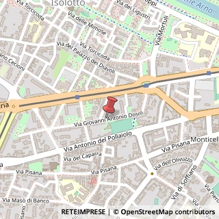 Mappa Via dosio giovanni antonio 125, 50142 Firenze, Firenze (Toscana)