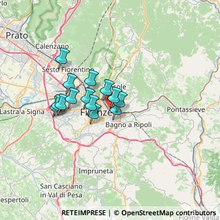 Mappa Via Fratelli Bandiera, 50137 Firenze FI, Italia (5.16429)