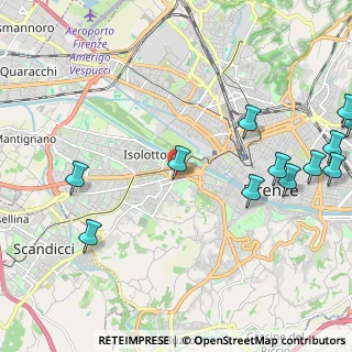 Mappa Via del Chiesino, 50142 Firenze FI, Italia (2.88583)