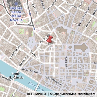 Mappa Via dei Rondinelli, 25, 50123 Firenze, Firenze (Toscana)