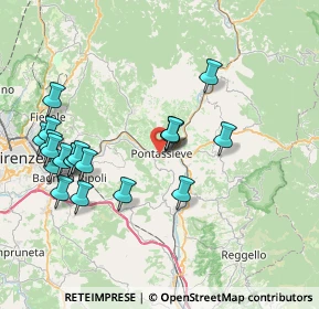 Mappa Pontassieve, 50065 Pontassieve FI, Italia (8.3565)
