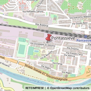 Mappa Via Giuseppe Di Vittorio, 66, 50065 Pontassieve, Firenze (Toscana)