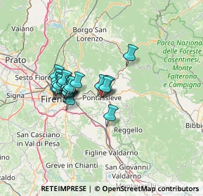Mappa Pontassieve, 50065 Pontassieve FI, Italia (10.837)