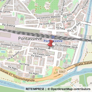 Mappa Via Znojmo, 50, 50065 Pontassieve, Firenze (Toscana)