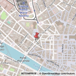 Mappa Via del Sole, 11, 50123 Firenze, Firenze (Toscana)