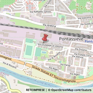 Mappa Via Giuseppe Di Vittorio, 90, 50065 Pontassieve, Firenze (Toscana)