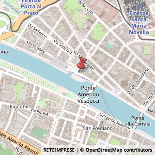 Mappa Lungarno Amerigo Vespucci, 30, 50123 Firenze, Italia, 50123 Firenze, Firenze (Toscana)
