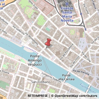 Mappa Borgo Ognissanti, 81, 50123 Firenze, Firenze (Toscana)