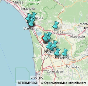Mappa Via Camillo Benso Cavour Arena Metato, 56017 San Giuliano Terme PI, Italia (12.2665)