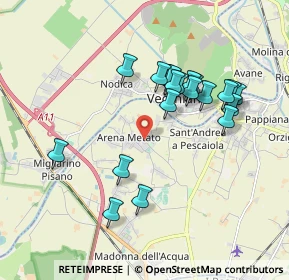 Mappa Via Camillo Benso Cavour Arena Metato, 56017 San Giuliano Terme PI, Italia (1.7835)