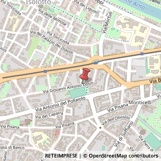 Mappa Via Giovanni Antonio Dosio, 117, 50142 Firenze, Firenze (Toscana)