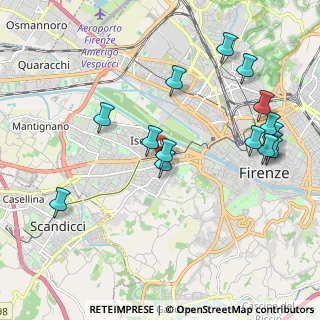 Mappa VIA JACOPO CHIMENTI N. 16 - FIRENZE, 50012 Firenze FI, Italia (2.28467)
