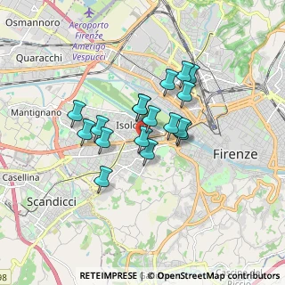 Mappa VIA JACOPO CHIMENTI N. 16 - FIRENZE, 50012 Firenze FI, Italia (1.29529)