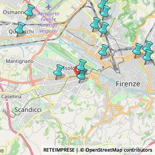 Mappa VIA JACOPO CHIMENTI N. 16 - FIRENZE, 50012 Firenze FI, Italia (2.76692)