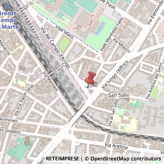 Mappa Via Fratelli Bandiera, 8Rosso, 50137 Firenze, Firenze (Toscana)