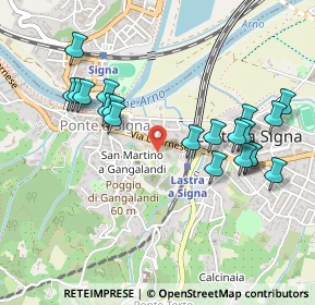 Mappa Via San Martino, 50055 Lastra a Signa FI, Italia (0.5205)