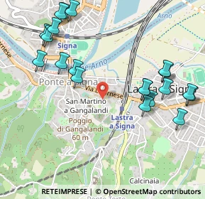 Mappa Via San Martino, 50055 Lastra a Signa FI, Italia (0.622)