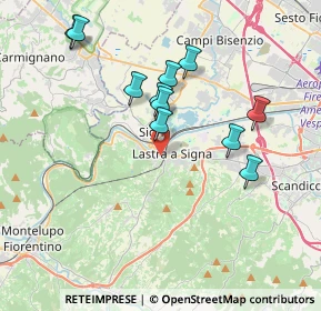 Mappa Via San Martino, 50055 Lastra a Signa FI, Italia (3.65636)