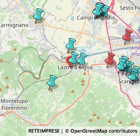 Mappa Via San Martino, 50055 Lastra a Signa FI, Italia (5.342)