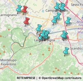 Mappa Via San Martino, 50055 Lastra a Signa FI, Italia (3.72722)