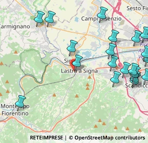 Mappa Via San Martino, 50055 Lastra a Signa FI, Italia (5.6465)