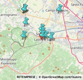 Mappa Via San Martino, 50055 Lastra a Signa FI, Italia (3.37818)