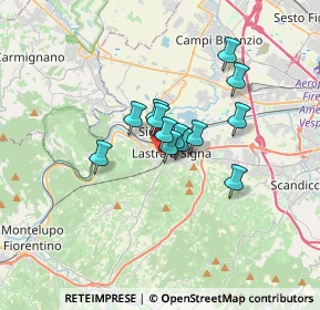 Mappa Via San Martino, 50055 Lastra a Signa FI, Italia (2.18615)