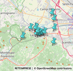 Mappa Via San Martino, 50055 Lastra a Signa FI, Italia (2.06357)