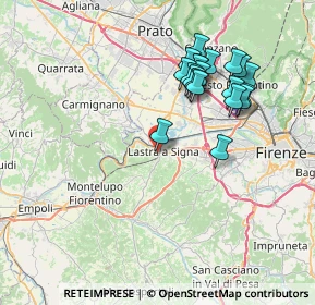 Mappa Via San Martino, 50055 Lastra a Signa FI, Italia (7.4155)