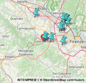 Mappa Via San Martino, 50055 Lastra a Signa FI, Italia (7.48923)