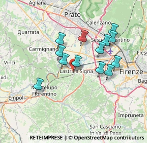 Mappa Via San Martino, 50055 Lastra a Signa FI, Italia (6.45077)