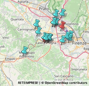 Mappa Via San Martino, 50055 Lastra a Signa FI, Italia (5.48667)