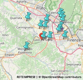 Mappa Via San Martino, 50055 Lastra a Signa FI, Italia (6.88154)