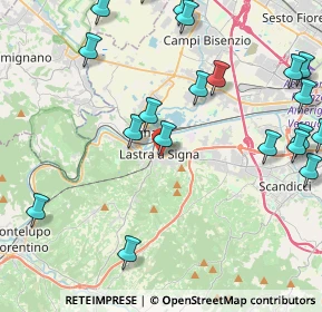 Mappa Via Gino Bechi, 50055 Lastra a Signa FI, Italia (5.576)