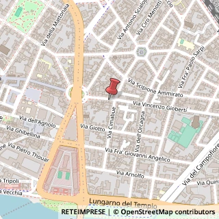 Mappa Via Vincenzo Gioberti, 125/red, 50121 Firenze, Firenze (Toscana)