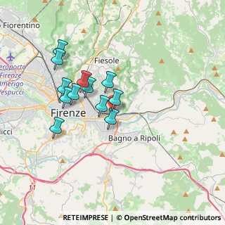 Mappa Villa Torre Rossa, 50135 Firenze FI, Italia (3.12667)