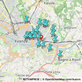 Mappa Via Aretina, 50136 Pontassieve FI, Italia (1.372)