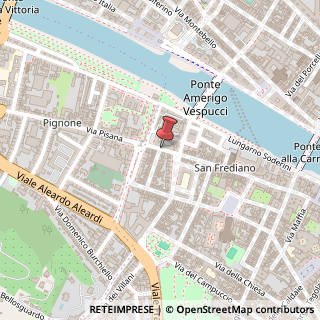 Mappa Borgo San Frediano, 70, 50124 Firenze, Firenze (Toscana)