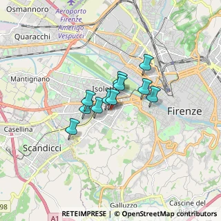 Mappa Via Cosimo Rosselli, 50143 Firenze FI, Italia (1.02909)