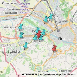Mappa Via Cosimo Rosselli, 50143 Firenze FI, Italia (1.38091)